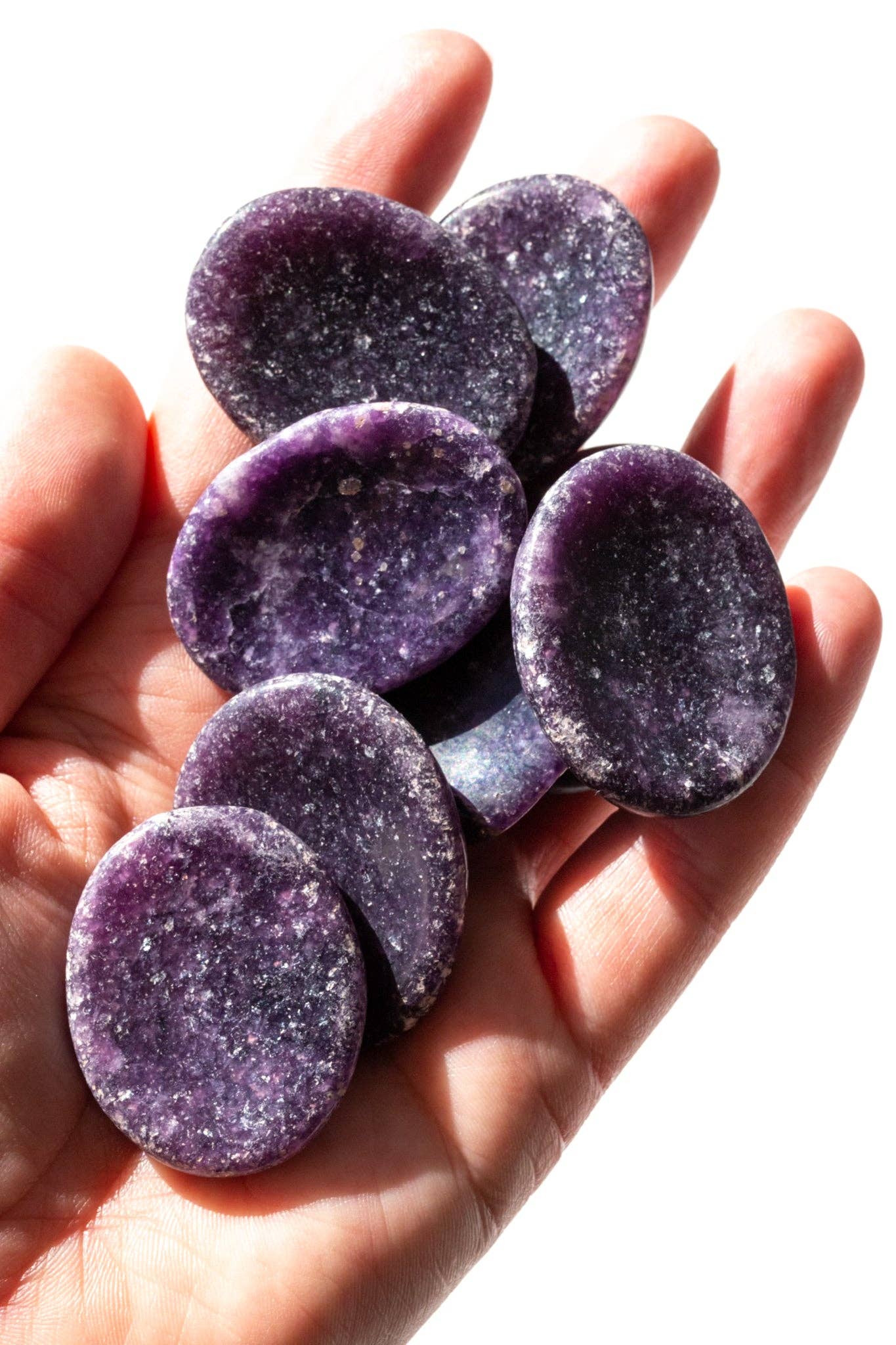 Lepidolite Worry Stones - Shop Wild Ivy