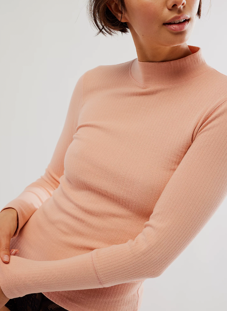 The Rickie Top in Smoke Rose