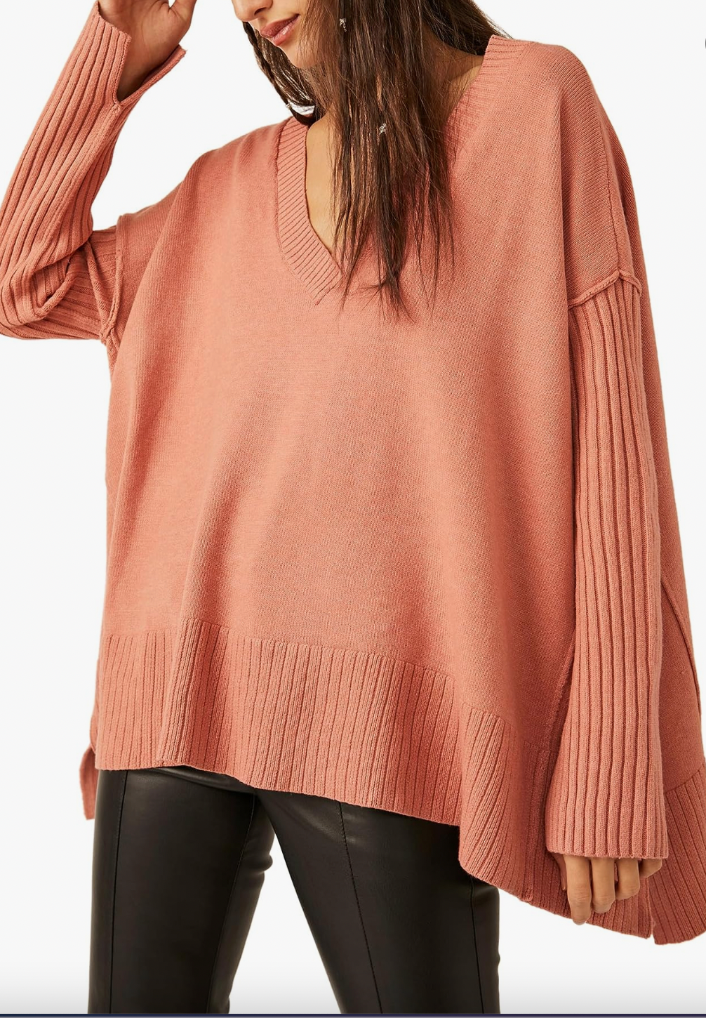 Orion A Line Tunic in Lightest Rose