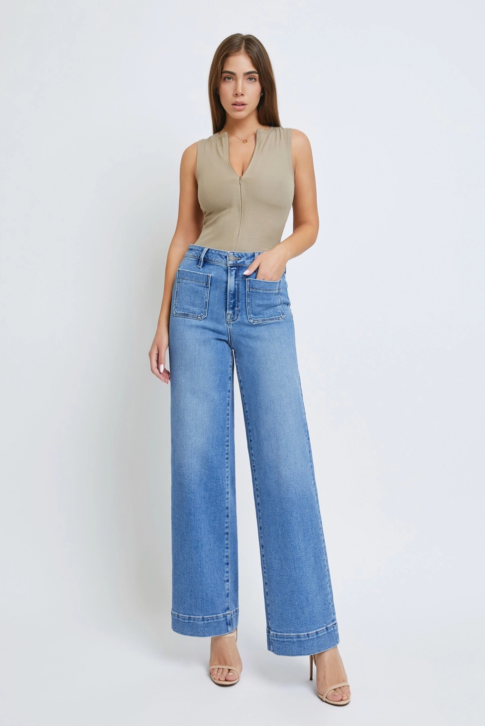 Nori High Waist Wide Pant - Shop Wild Ivy