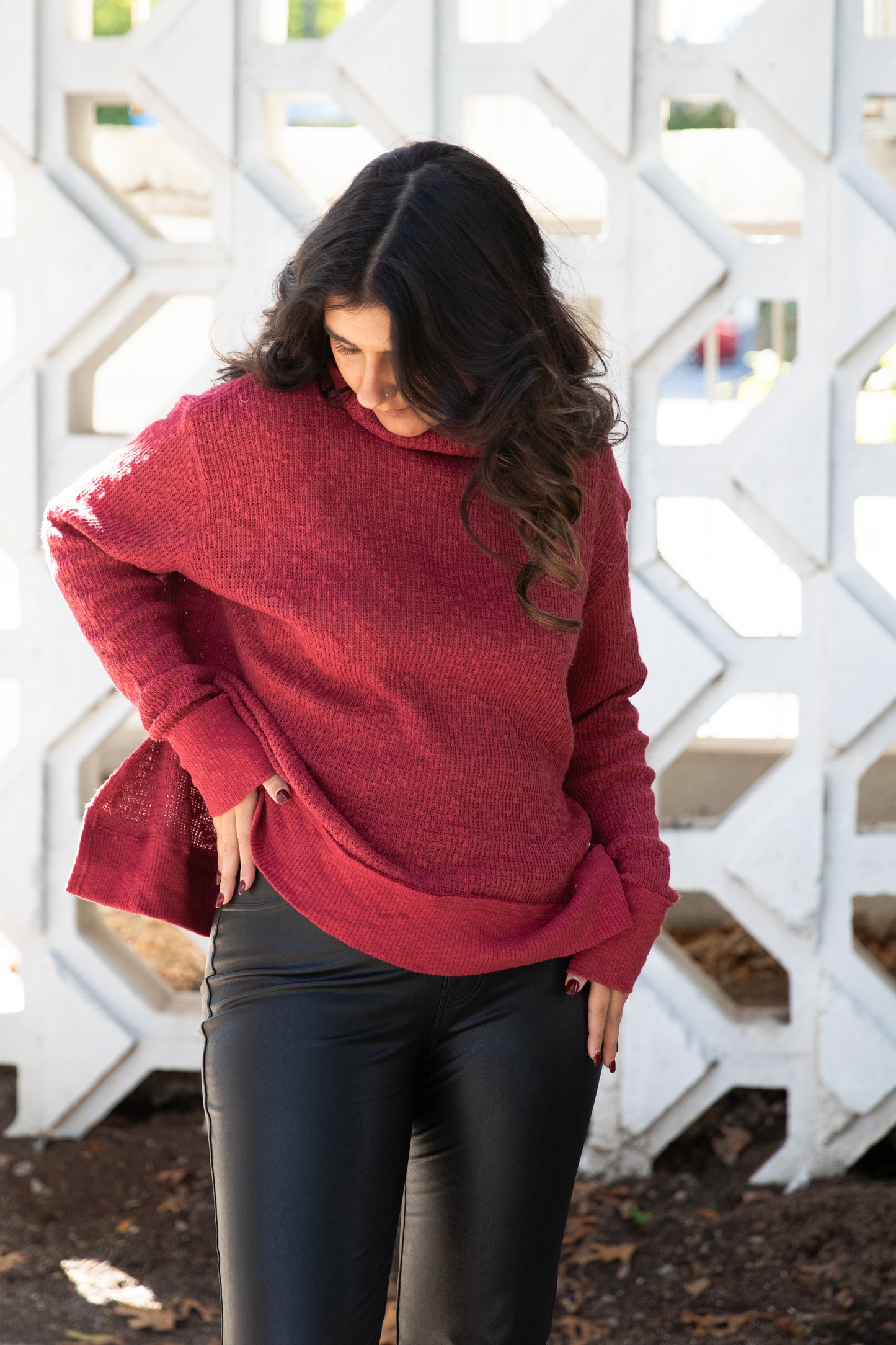 Tommy Turtleneck in Blended Berry