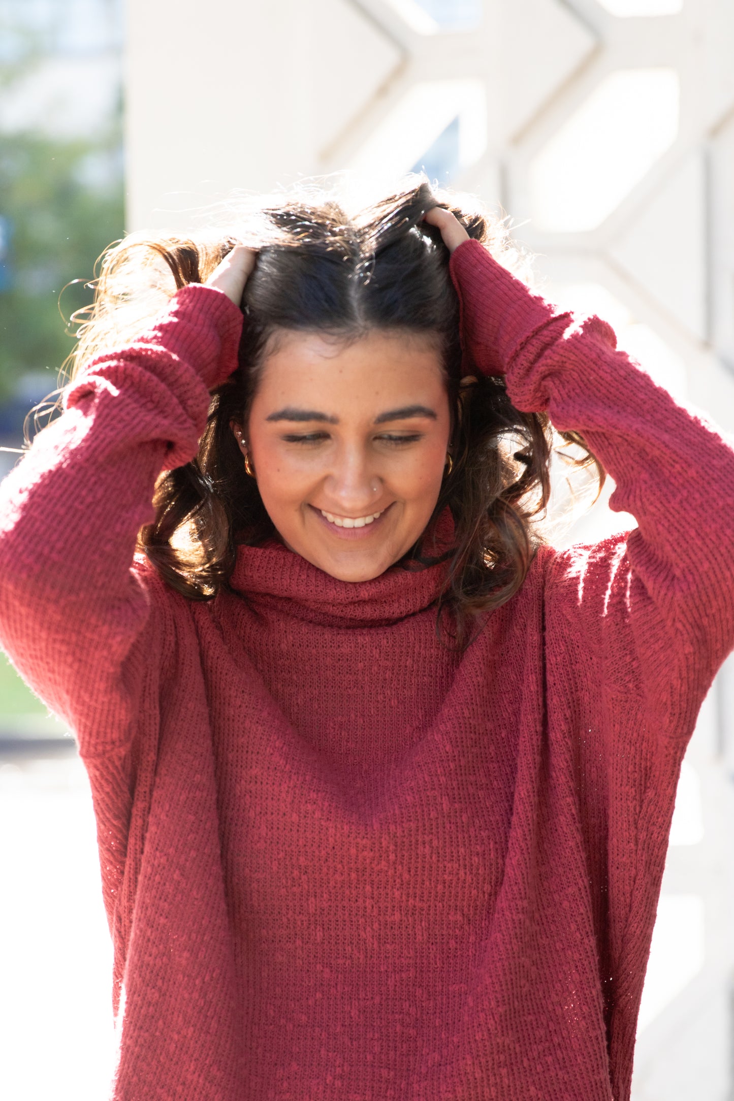 Tommy Turtleneck in Blended Berry