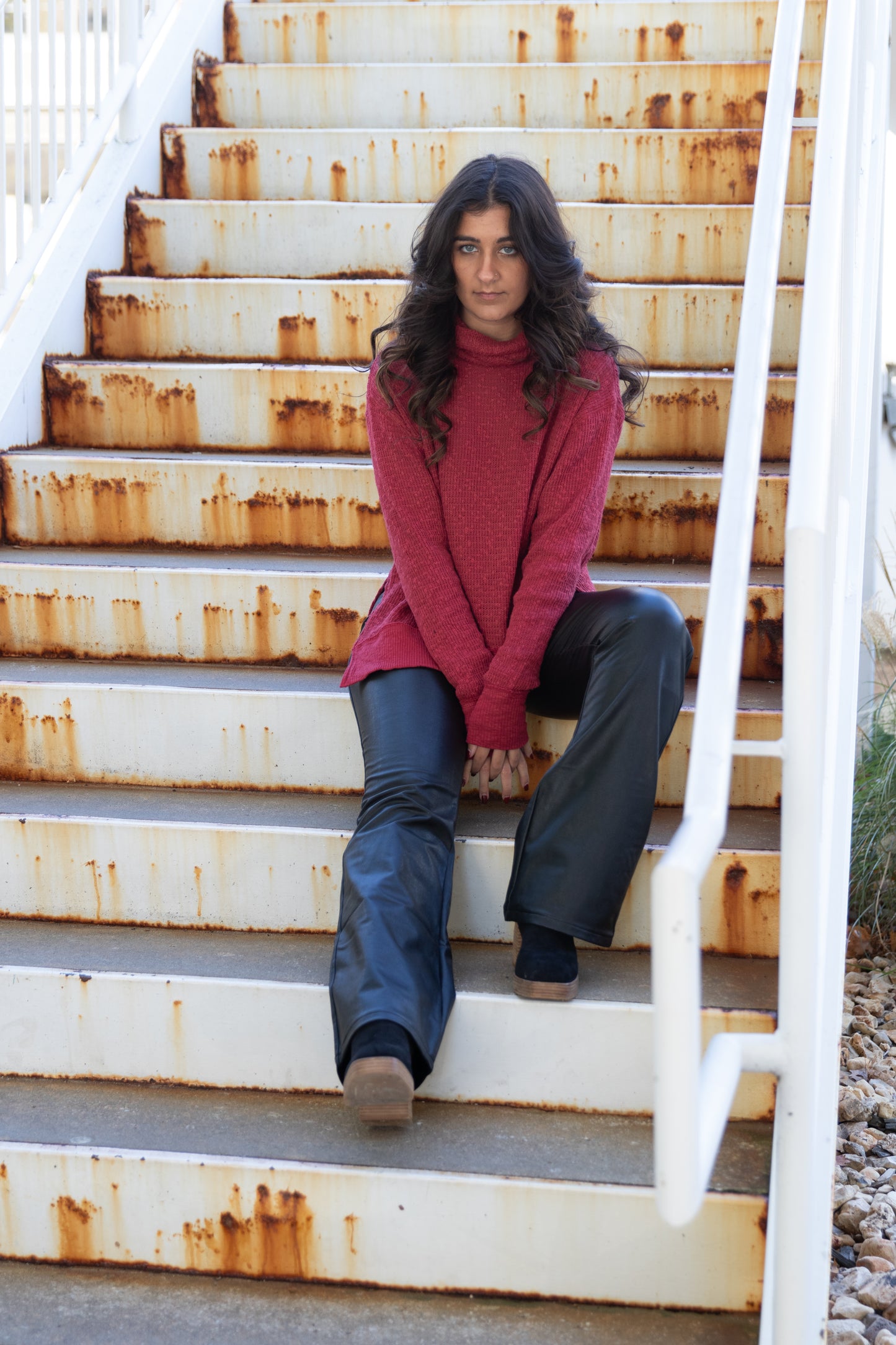 Tommy Turtleneck in Blended Berry