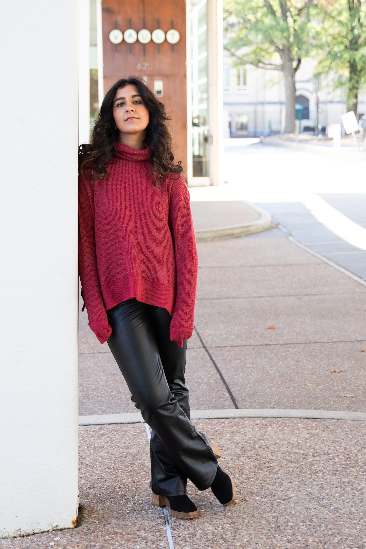 Tommy Turtleneck in Blended Berry