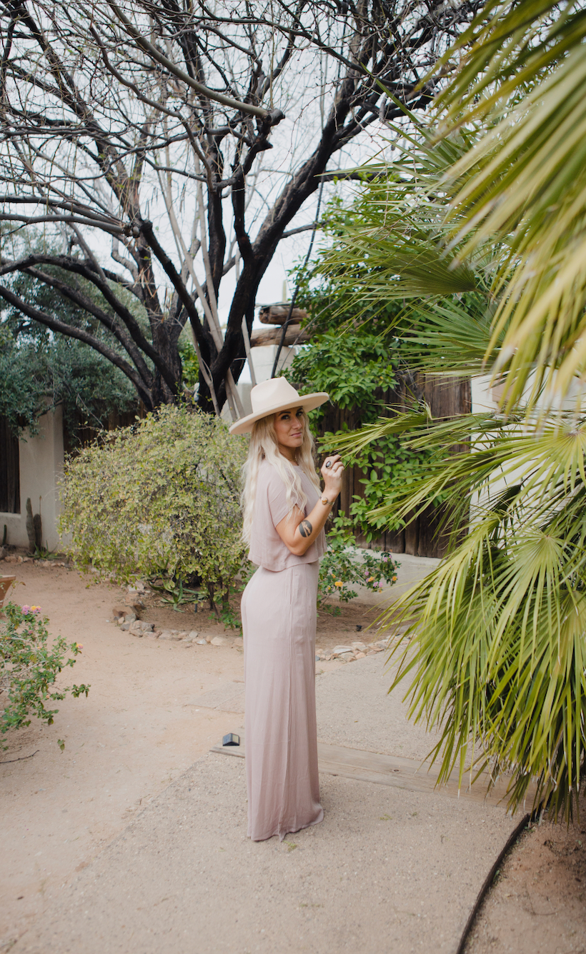 blush pants, blush wide leg pants, blush high waist pant,