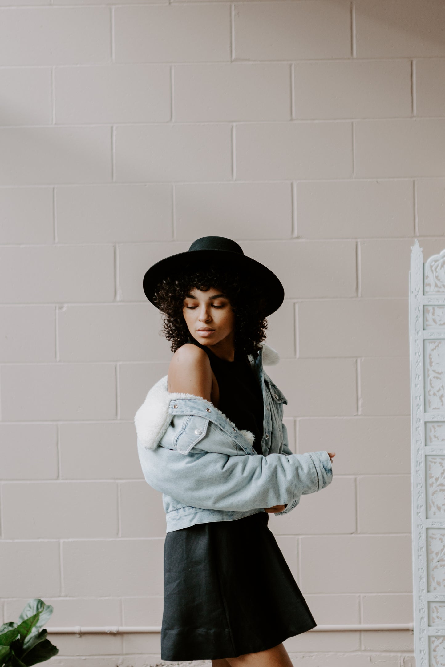 reversible denim jacket with sherpa lining