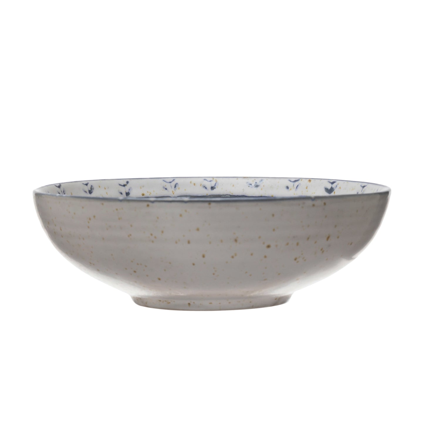 Antique white + blue Stoneware bowl - Shop Wild Ivy