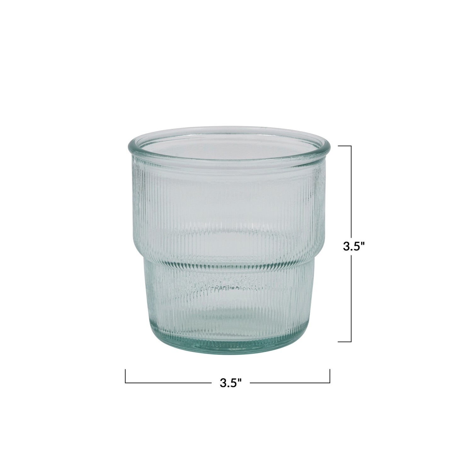 10oz ribbed drinking glass - Shop Wild Ivy