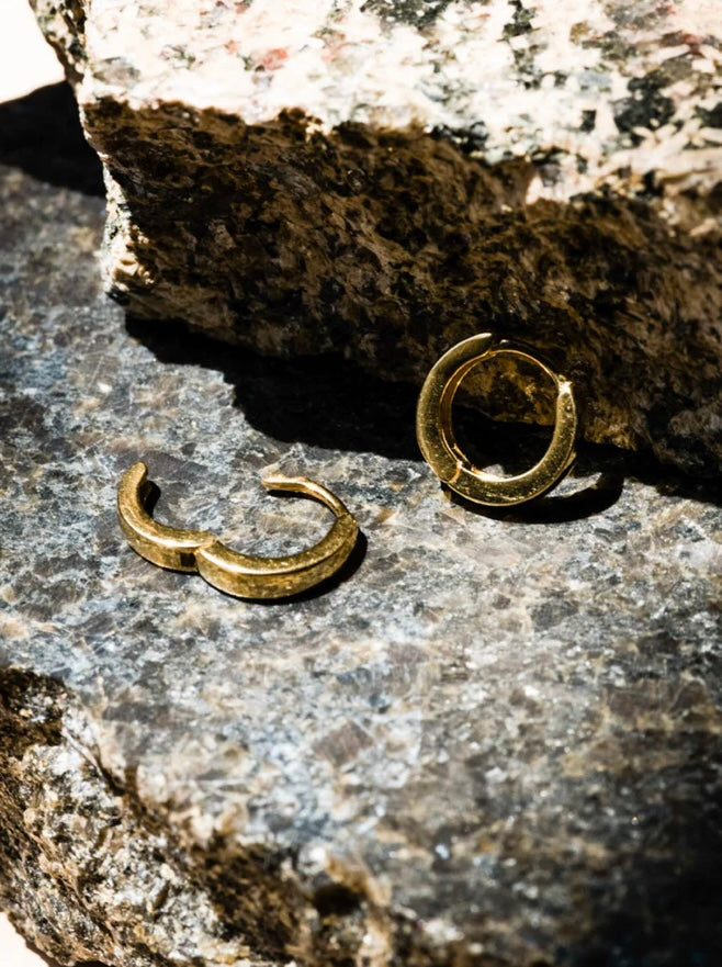 Hinge Hoops - Vermeil