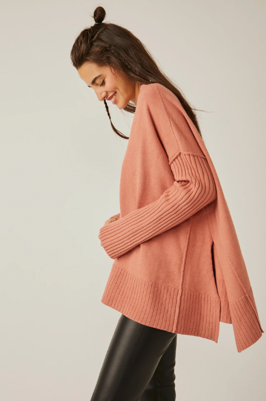 Orion A Line Tunic in Lightest Rose