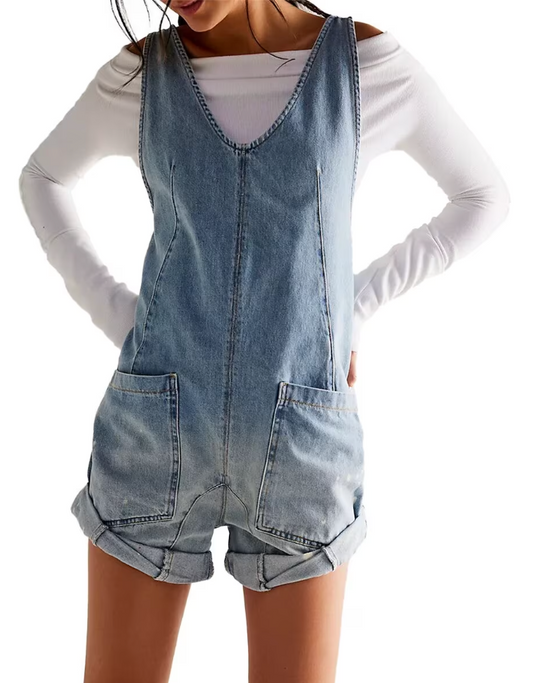 High Roller Denim Shortall by Free People - Shop Wild Ivy