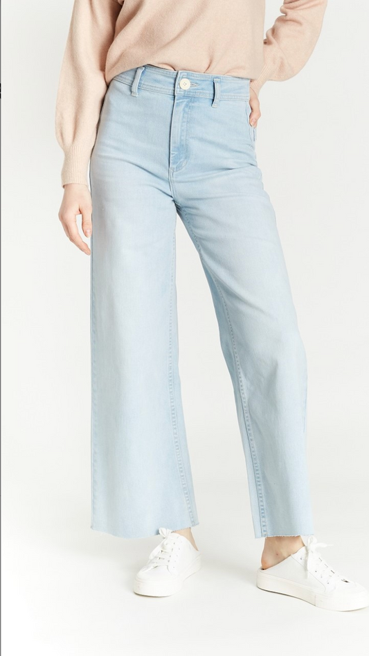 Light Wash High-Rise Wide Leg Jean - Shop Wild Ivy