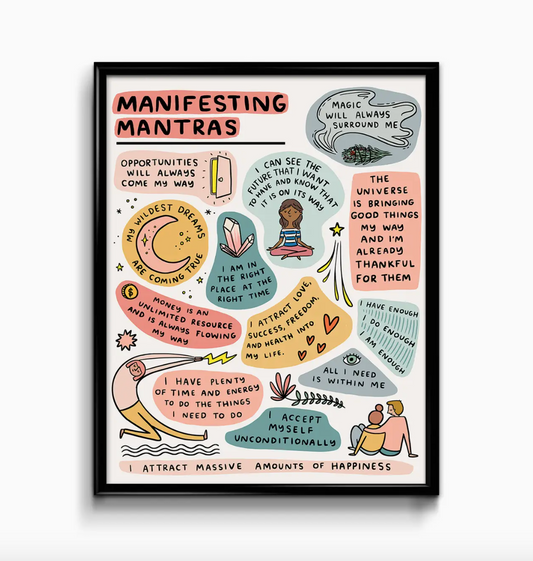 Manifesting Mantra Art Print 8x10 - Shop Wild Ivy
