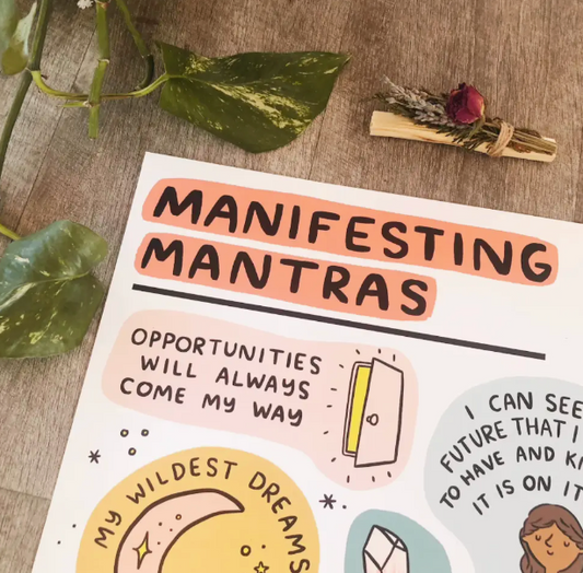 Manifesting Mantras 16x20 Poster - Shop Wild Ivy