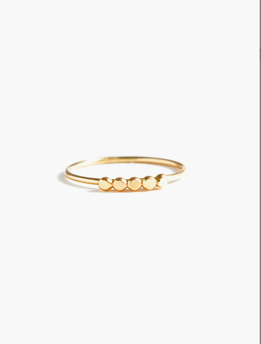 ABLE Selma Five Dot Ring in Gold - Shop Wild Ivy