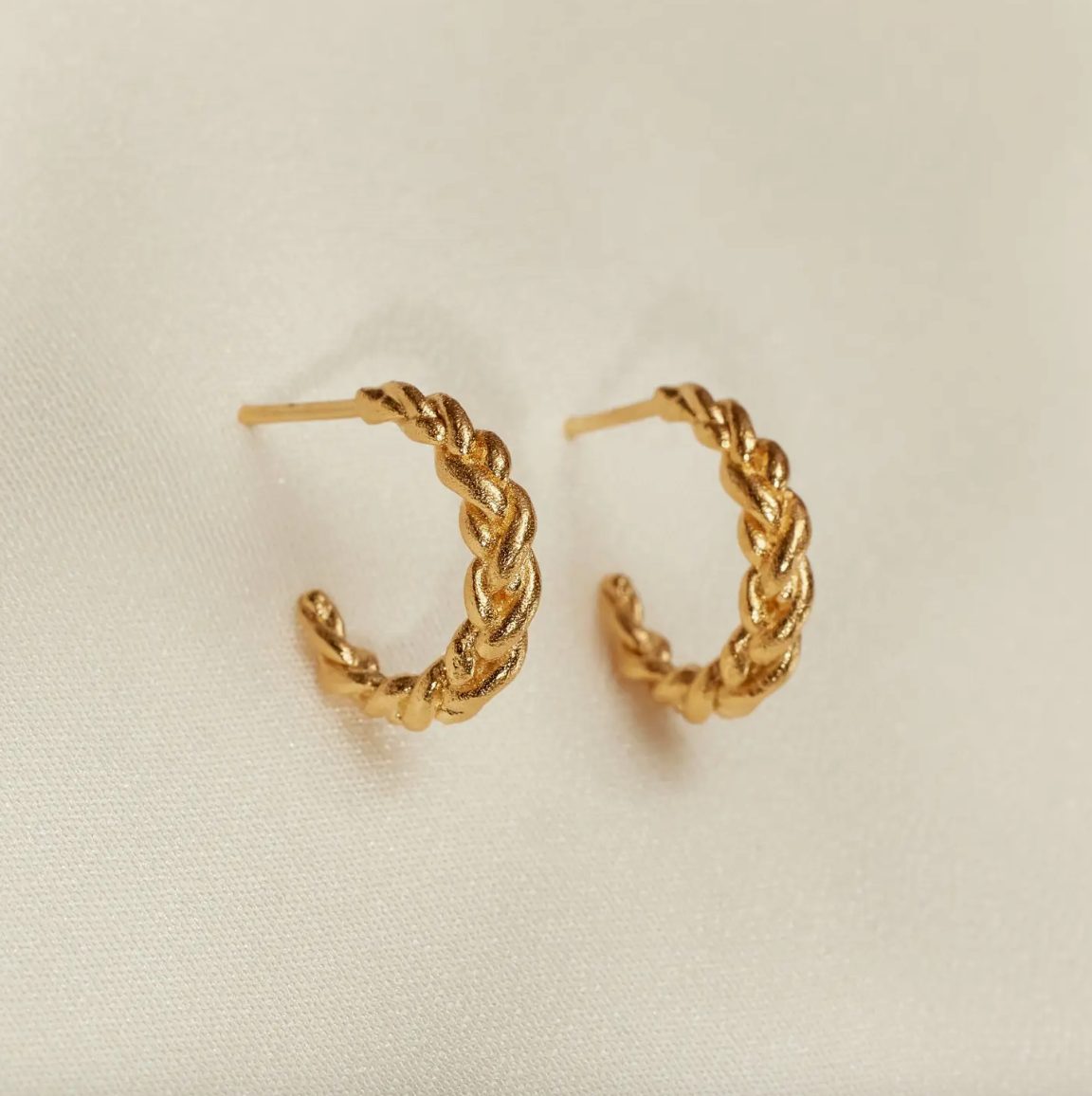 Tortis Mini Earrings in Gold by Agape - Shop Wild Ivy