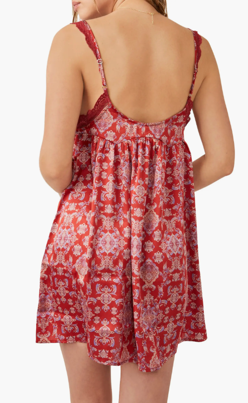 Misty Mornings Trapeze Slip in Red Combo - Shop Wild Ivy
