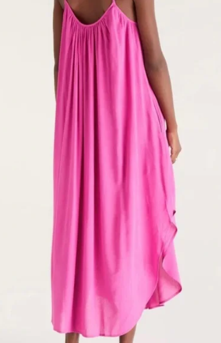 Tiana Crinkle Midi Dress is Violet Rose - Shop Wild Ivy