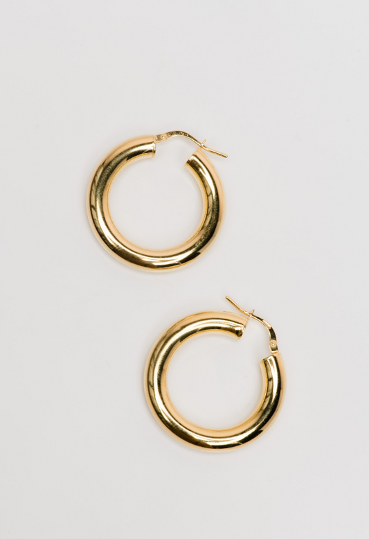 ABLE AIR HOOPS IN GOLD VERMEIL - Shop Wild Ivy