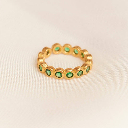 Amélia Green Ring | Jewelry Gold Gift Waterproof - Shop Wild Ivy
