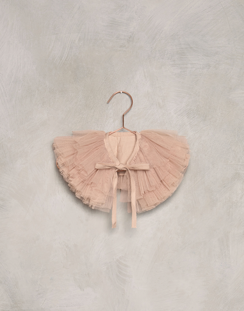 RUFFLE TULLE COLLAR | DUSTY ROSE