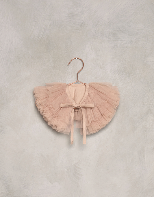 RUFFLE TULLE COLLAR | DUSTY ROSE