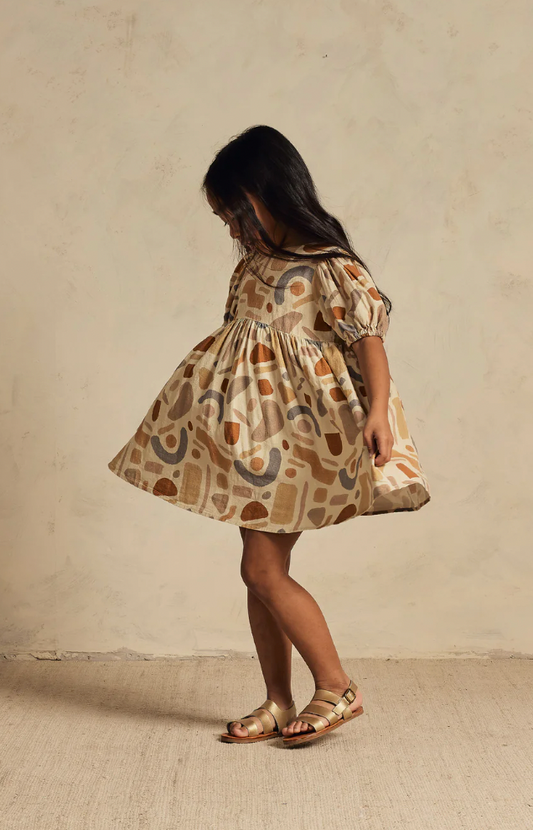 geometric girls dress