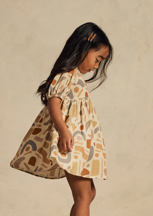 geometric girls dress