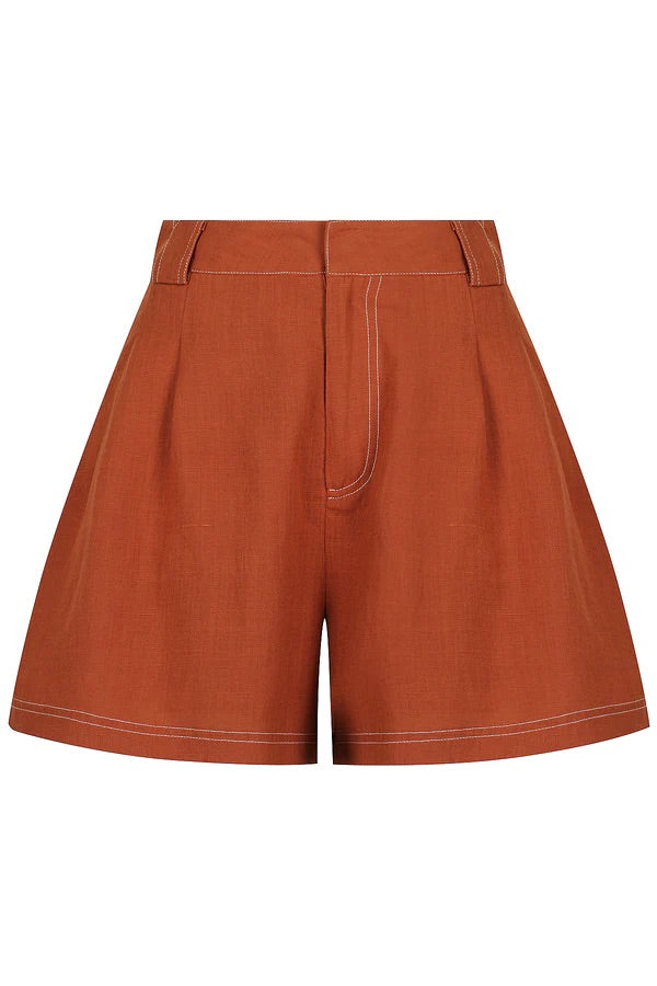 100% European Flax Oeko-Tex Certified Linen shorts