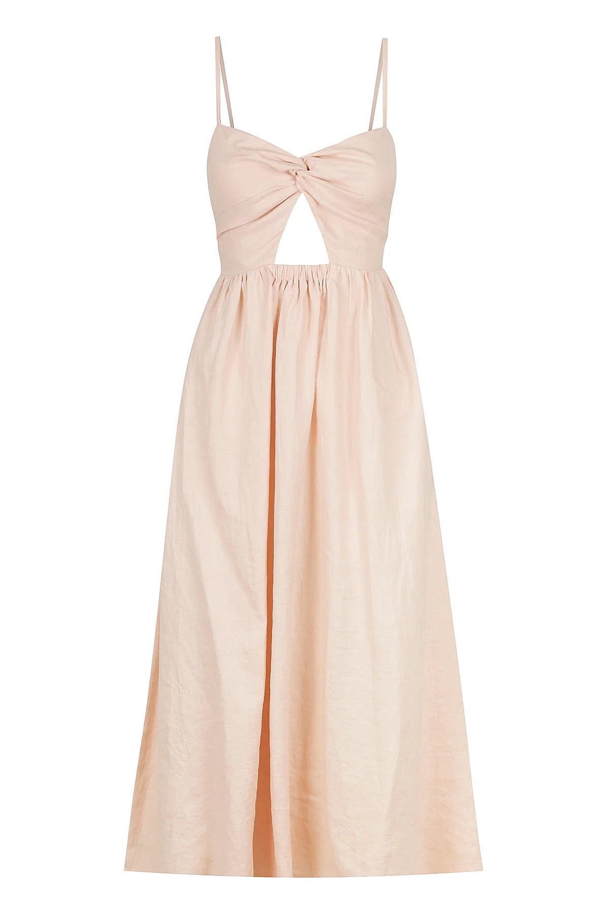 blush linen sun dress, ethical fashion